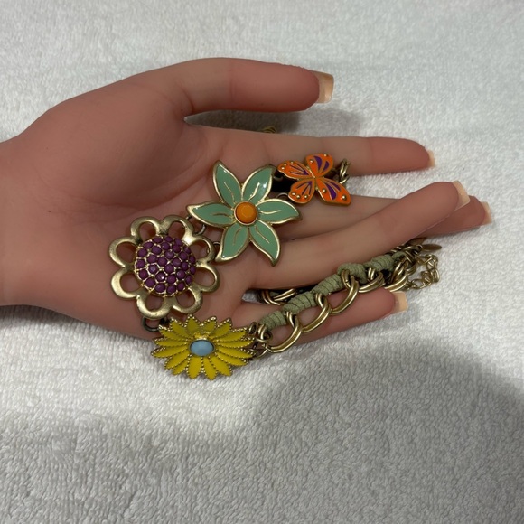 Lia Sophia Garden Party Statement Necklace - Butterfly & Flowers - Picture 6 of 11